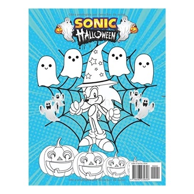 Livro de pintar Sonic Halloween