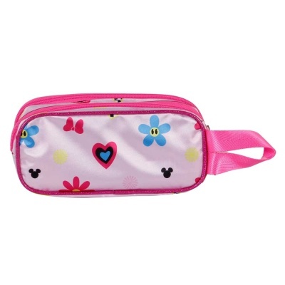Porta-lápis 3D Floral Minnie Disney duplo
