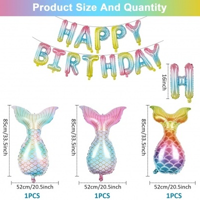 Balões de aniversário Sereia