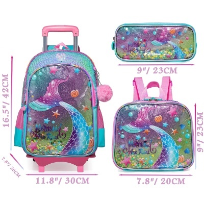 Pack Trolley Escolar Mermaid Are Real