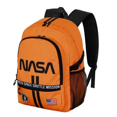 Mochila Escolar Lines NASA 44cm adaptável