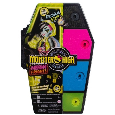 Boneca Frankie Stein Skullmate Secrets Neon Frights Monster High 25cm