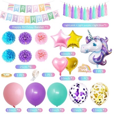 Kit aniversário Unicorn