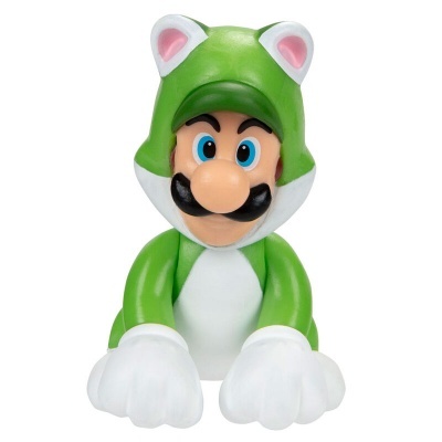 Figura Luigi Felino Super Mário Nintendo 6.5 cm