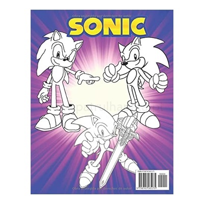 Livro de pintar Sonic