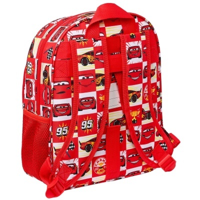 Mochila Pré-Escolar Lets Race Cars Disney Pixar 33cm adaptable
