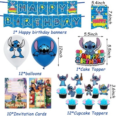 Kit aniversário Stitch Disney