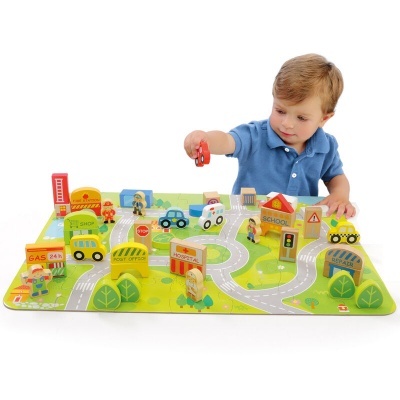 Grande Cidade blocos de madeira