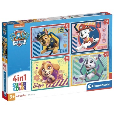 Puzzle Patrulha Pata Paw Patrol 12-16-20-24pcs