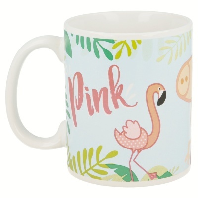 Caneca cerâmica Peppa Pig Flamingo 325 ml