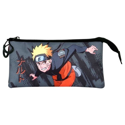 Conjunto Escolar Shuriken Naruto Shippuden 44cm - Mochila e porta lápis