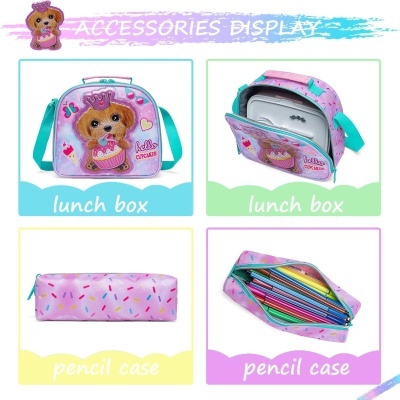 Conjunto Escolar Puppy - Mochila Escolar + Lancheira + Porta-lápis