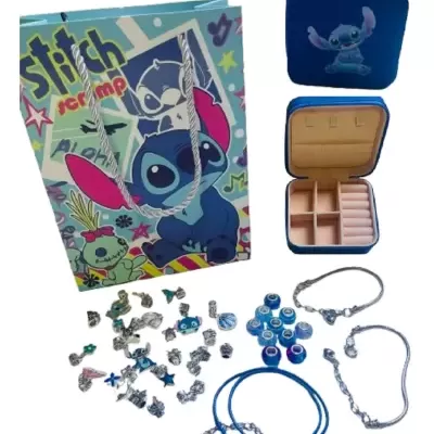 Pulseiras Stitch + Colar Stitch Disney