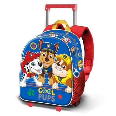 Trolley 3D Pré-Escolar Cool Patrulha Pata Paw Patrol 34cm