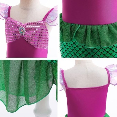 Fato Sereia com acessórios + peruca