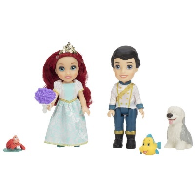Boneca Ariel + Eric A pequena sereia Disney 15cm