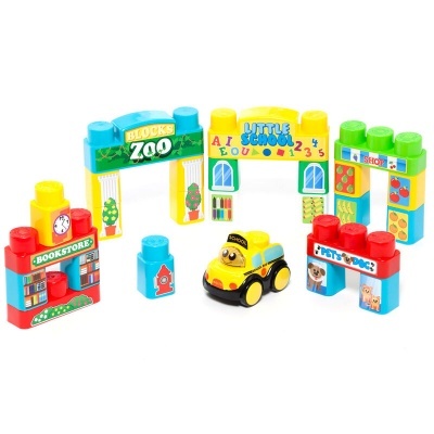 Mesa de atividades com blocos 24 peças