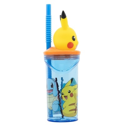 Copo de Plástico Figura Pokémon 3D de 360 ml