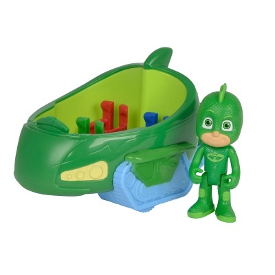 PJ Masks - Veículos + figuras Catboy / Corujinha / Gekko
