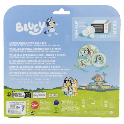 Conjunto de Refeição 5 peças Bluey e Bingo