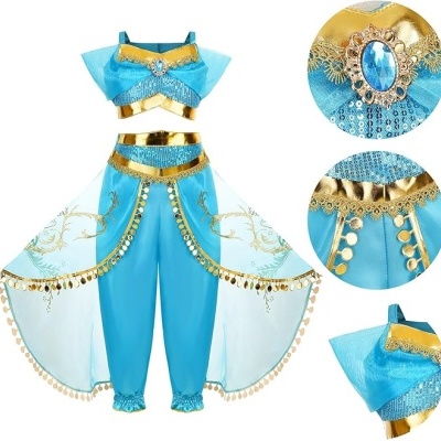Fato de Jasmine com acessórios para menina - Aladdin
