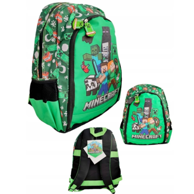 Conjunto Escolar Minecraft - Mochila Escolar + porta-lápis duplo