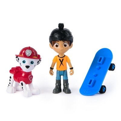 Blister 2 figuras Marshall Hero Pup Patrulha Pata Paw Patrol