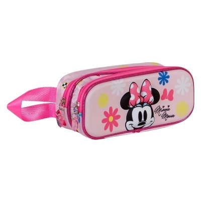 Porta-lápis 3D Floral Minnie Disney duplo