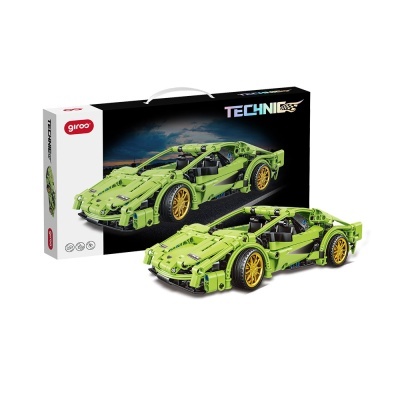 GIROS ENCAIXES 8+ TECHNIC RACING CAR PULLBACK VERDE