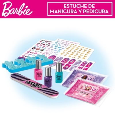 Estojo de manicure e pedicure Barbie c/acessórios