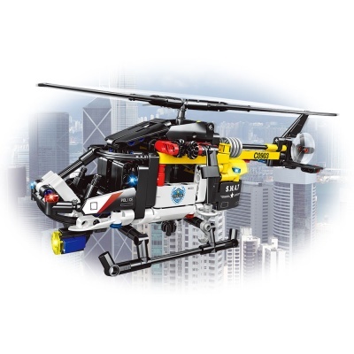 GIROS ENCAIXES 8+ TECHNIC HELICÓPTERO SWAT