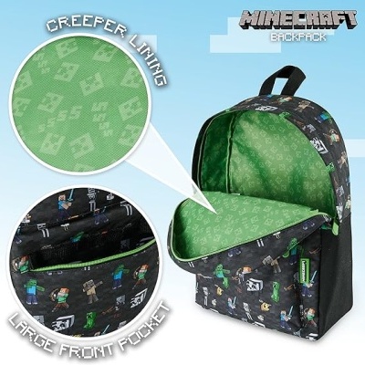 Mochila escolar Minecraft 38 cm