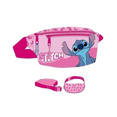 Bolsa de cintura Stitch rosa