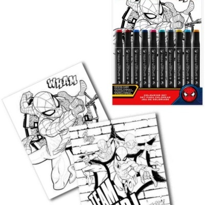 Conjunto de marcadores do Homem Aranha