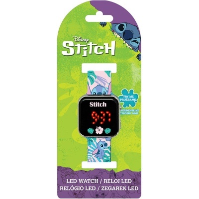 Relógio led digital Stitch Disney