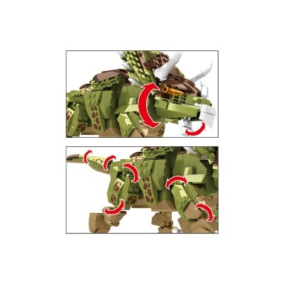 GIROS ENCAIXES 6+ DINO TRICERATOPS