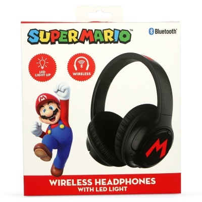 Auriculares sem fios bluetooth LED Super Mario Bros