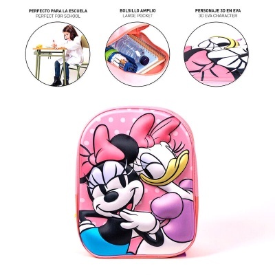 Mochila 3D Pré-Escolar Minnie Disney 31cm