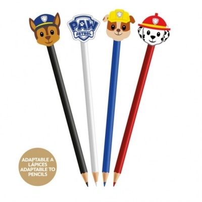 Conjunto 4 borrachas Patrulha Pata