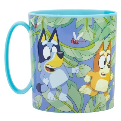 Caneca micro Bluey e Bingo 350 ml