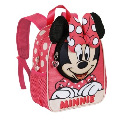Mochila Pré-Escolar Bobblehead Minnie Disney 28cm