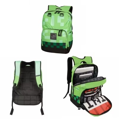 Mochila Escolar Minecraft Creeper TNT
