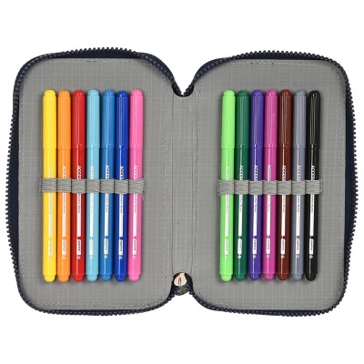 Estojo com material Legendary Batman DC Comics duplo