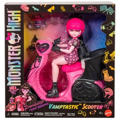 Boneca Draculaura + Scooter Monster High