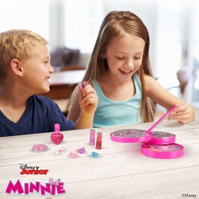 Set de maquiagem redondo com 3 níveis Minnie