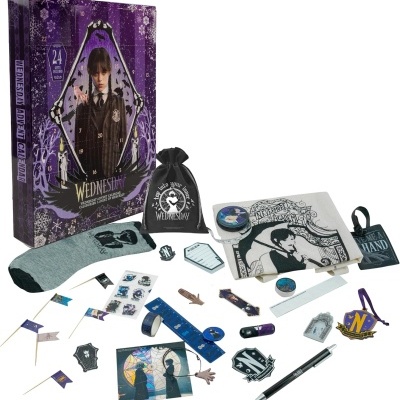 Calendário de advento infantil Wednesday Addams Vandinha