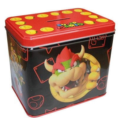 Caneca de cerâmica + mealheiro Bowser Super Mário Bros Nintendo