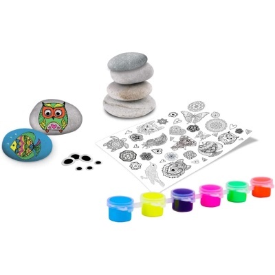 Pintar c/ Pedras - 4 pcs Brilha no escuro c/ tintas