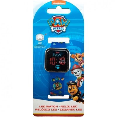 Relógio led digital Patrulha Pata Paw Patrol