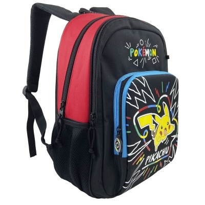 Mochila Escolar Pikachu Pokemon 42cm adaptável
